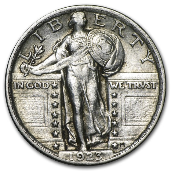 1923 Standing Liberty Quarter AU 1923 Standing Liberty Quarter AU