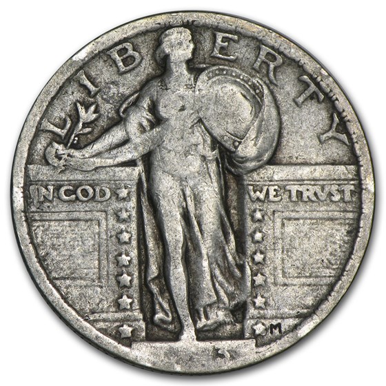 1923 Standing Liberty Quarter VF (Partial Date) 1923 Standing Liberty Quarter VF (Partial Date)