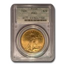 1924 $20 Saint-Gaudens Gold Double Eagle MS-63 PCGS (Doily Label) 1924 $20 Saint-Gaudens Gold Double Eagle MS-63 PCGS (Doily Label)