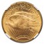 1924 $20 Saint-Gaudens Gold Double Eagle MS-66+ NGC CAC