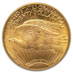 1924 $20 St Gaudens Gold Double Eagle MS-65 NGC CAC