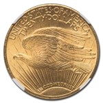 1924 $20 St Gaudens Gold Double Eagle MS-65 NGC CAC