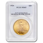 1924 $20 St Gaudens Gold Double Eagle MS-65 PCGS