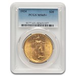 1924 $20 St Gaudens Gold Double Eagle MS-65+ PCGS