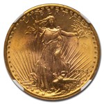 1924 $20 St Gaudens Gold Double Eagle MS-66+ NGC
