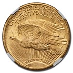 1924 $20 St. Gaudens Gold Double Eagle MS-67 NGC