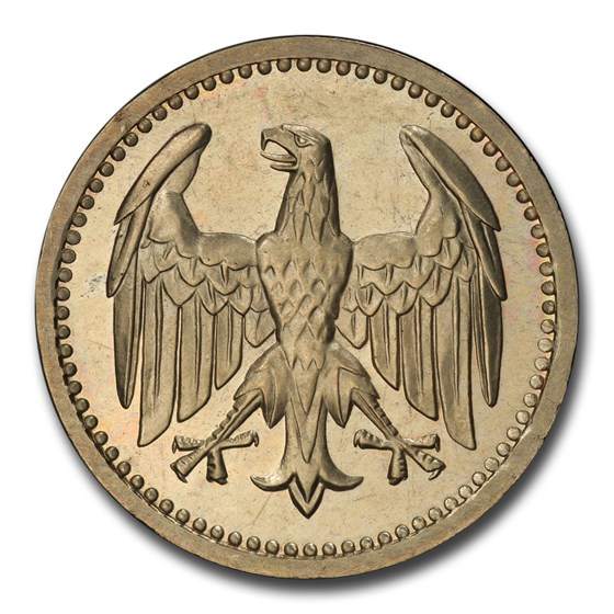 1924-A Germany Weimar Republic Silver 3 Mark PR-65 PCGS 1924-A Germany Weimar Republic Silver 3 Mark PR-65 PCGS