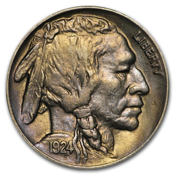 1924 Buffalo Nickel AU
