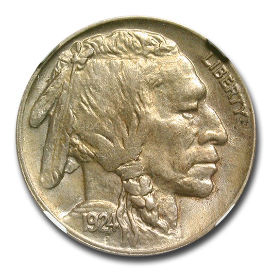 1924 Buffalo Nickel MS-63 NGC 1924 Buffalo Nickel MS-63 NGC