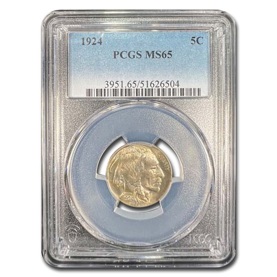1924 Buffalo Nickel MS-65 PCGS 1924 Buffalo Nickel MS-65 PCGS