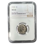 1924 Buffalo Nickel MS-66 NGC