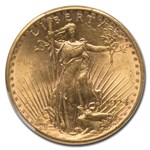 1924-D $20 St Gaudens Gold Double Eagle MS-62 PCGS