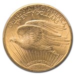 1924-D $20 St Gaudens Gold Double Eagle MS-62 PCGS