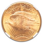 1924-D $20 St Gaudens Gold Double Eagle MS-63+ NGC