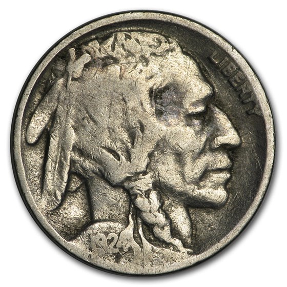 1924-D Buffalo Nickel Good Details 1924-D Buffalo Nickel Good Details
