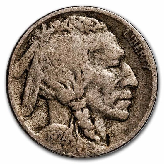 1924-D Buffalo Nickel Good