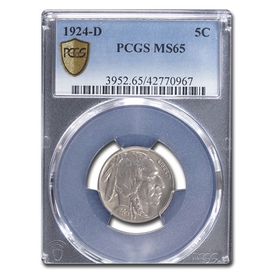 1924-D Buffalo Nickel MS-65 PCGS 1924-D Buffalo Nickel MS-65 PCGS
