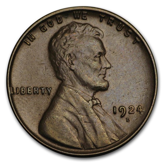 1924-D Lincoln Cent AU 1924-D Lincoln Cent AU