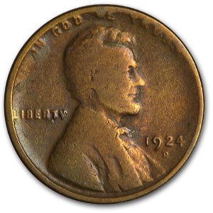 1924-D Lincoln Cent Good Details (Damaged) 1924-D Lincoln Cent Good Details (Damaged)