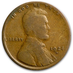 1924-D Lincoln Cent Good