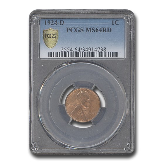 1924-D Lincoln Cent MS-64 PCGS (Red) 1924-D Lincoln Cent MS-64 PCGS (Red)