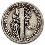 1924-D Mercury Dime 50-Coin Roll Avg Circ