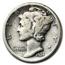 1924-D Mercury Dime Fine