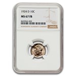 1924-D Mercury Dime MS-67 NGC (FB)