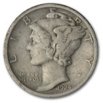 1924-D Mercury Dime VF