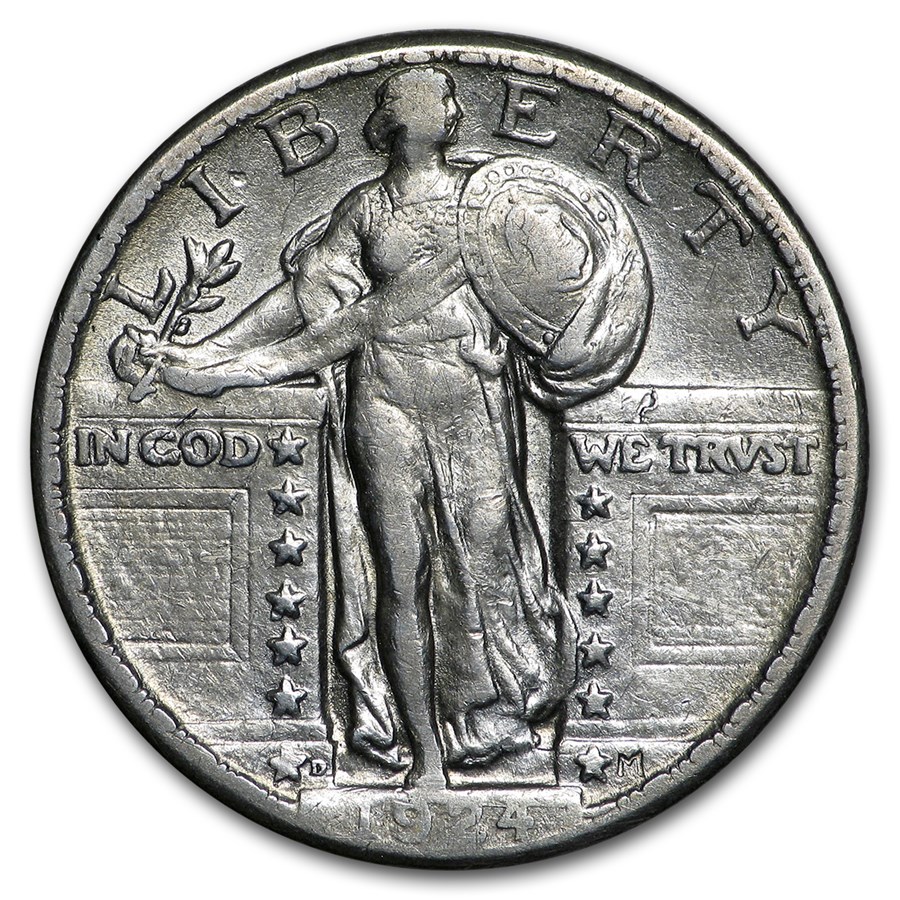 1924-D Standing Liberty Quarter Fine