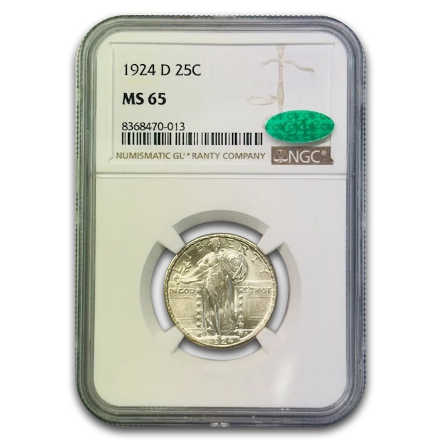 1924-D Standing Liberty Quarter MS-65 NGC CAC
