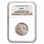1924 Huguenot Commemorative Half Dollar MS-64 NGC