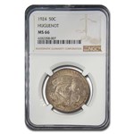 1924 Huguenot-Walloon Tercentenary Half Dollar MS-66 NGC