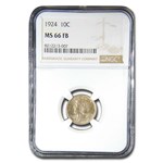 1924 Mercury Dime MS-66 NGC (FB)