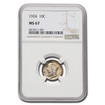 1924 Mercury Dime MS-67 NGC