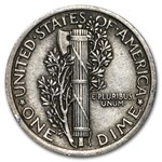 1924 Mercury Dime XF