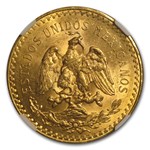 1924 Mexico Gold 50 Pesos MS-62 NGC