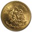 1924 Mexico Gold 50 Pesos MS-62 PCGS