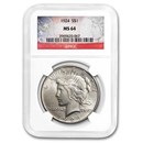 1924 Peace Dollar MS-64 NGC