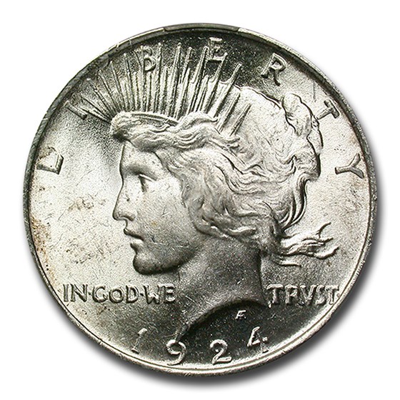 1924 Peace Dollar MS-65 CACG 1924 Peace Dollar MS-65 CACG