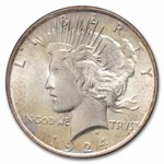 1924 Peace Dollar MS-65 (Paramount International Coin Co.)
