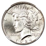1924 Peace Dollar MS-66 NGC