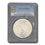 1924 Peace Dollar MS-66+ PCGS