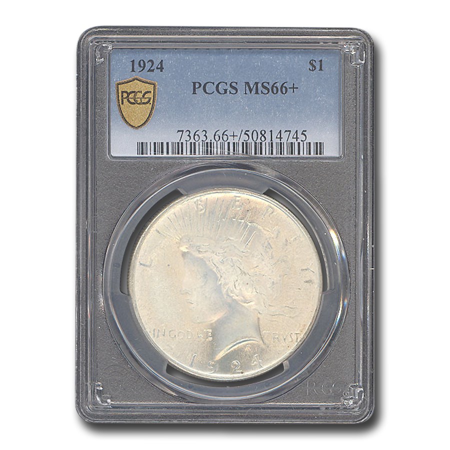 1924 Peace Dollar MS-66+ PCGS