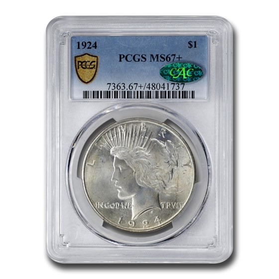Buy 1924 Peace Dollar MS-67+ PCGS CAC | APMEX