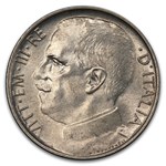 1924-R Italy 50 Cents Emanuele III MS-63 PCGS