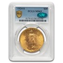 1924-S $20 St Gaudens Gold Double Eagle MS-63 PCGS CAC