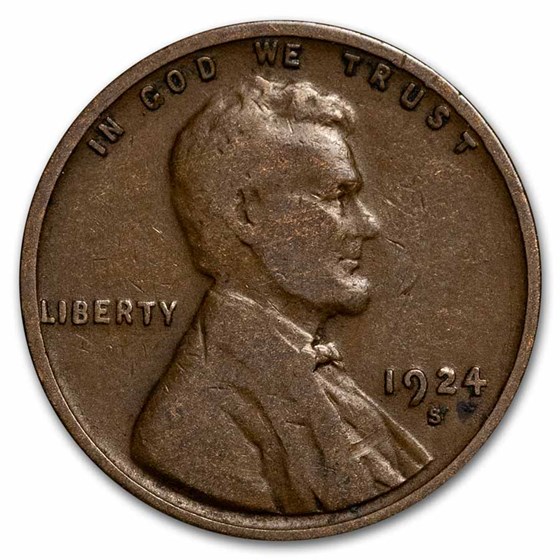 1924-S Lincoln Cent Fine 1924-S Lincoln Cent Fine