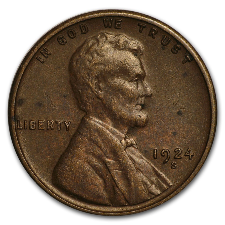 1924-S Lincoln Cent XF