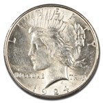 1924-S Peace Dollar AU-58 PCGS